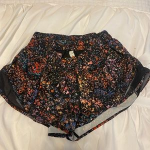 Lululemon floral (limited edition) shorts.